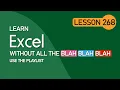 Loan calculator PMT function in Excel lesson 268