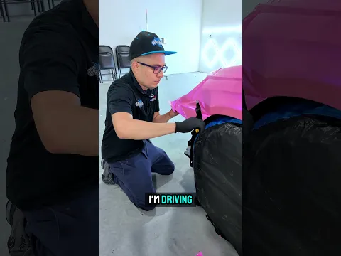 What is a car wrap? #carwrapping #carwrap #pink