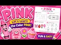 Learn Pink Color for Kids Pink Coloring Fun Toddler Learning