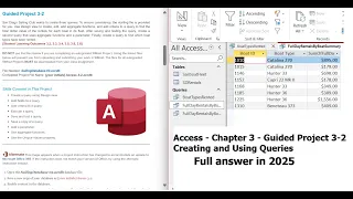 Access 2021 - Guided Project 3-2