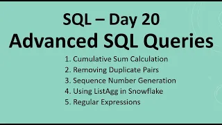 SQL Day 20 Advanced SQL Queries for Practice