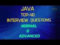 Top 40 Java Interview Questions