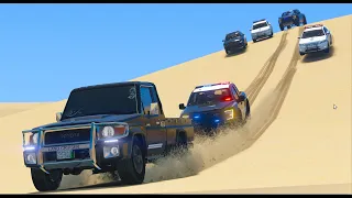 قراند 5 شرطي يفزع لمهرب من يد الحكومه ولاكن في النهايه حدث مالم يكن في الحسبان GTA V 