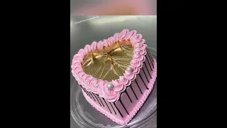 کیک قلب دکوری با شکلات مدل یخی       دندنها