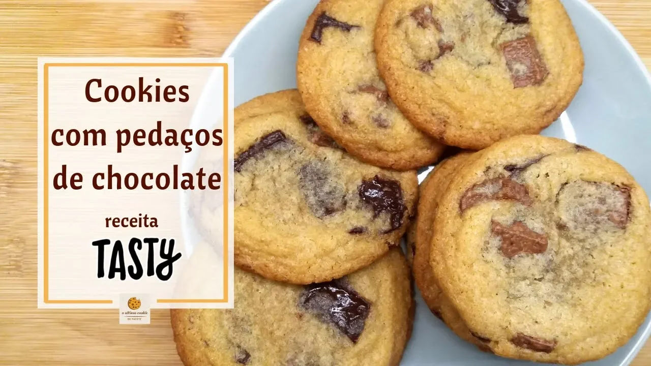 RECEITA DO MELHOR COOKIE COM PEDAÇOS DE CHOCOLATE DA TASTY O ÚLTIMO COOKIE DO PACOTE