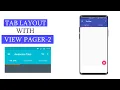 how to use viewpager2 in android studio view pager 2 with tablayout android studio