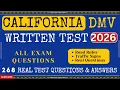 California DMV Permit Test 2026 California DMV Permit Test 2025 California DMV Written Test 2026