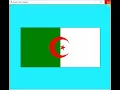 Dessiner le drapeau Algerien avec le module Turtle de Python