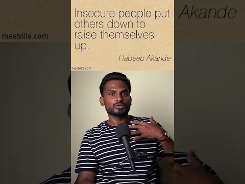 why some people hate others ?Insecurities turning into hate.