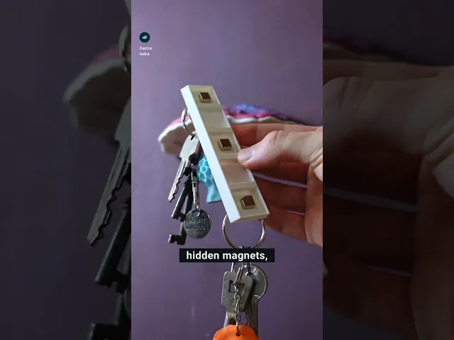 Mushroom magnetic key holder with secret tray “Ganoderma Carnosum” video thumbnail