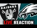 Lagu Raiders vs Eagles Live Play By Play \u0026 Reaction