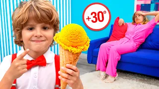 Eva and friends are making healthy ice cream