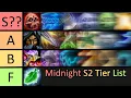 FINAL TIER LIST for Season 2 M Midnight