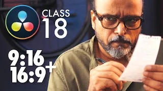 Vertical & Horizontal Videos in ONE Project | DaVinci Resolve Timeline Settings | Class 18