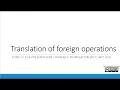 Presentation Currency PCT Method Topic 4 Translation of Foreign Operations