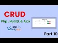 PHP Delete and Update With Font Awesome CRUD Operation With Ajax Part 10 somali tutorials