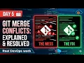Git Merge Conflict Explained Resolved Step-by-Step DevOps Tutorial