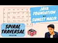 Spiral Traversal - Solution 2-D Arrays Data Structure and Algorithms in JAVA
