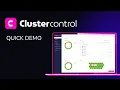 Clustercontrol Quick Demos Features Manage