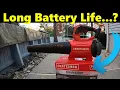 Craftsman 20v Brushless Leaf Blower How long does the battery last