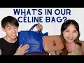 WHAT S IN OUR CELINE BAG Celine Luggage Tote and Box Bag Raid Jax Jaz