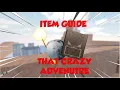 ITEM GUIDE ON THAT CRAZY ADVENTURE TCA