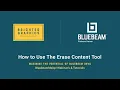 How to Use the Erase Content Tool in Bluebeam Revu by Brighter Graphics