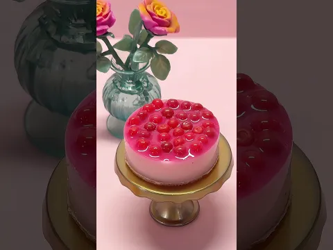 Mini cherry cheesecake #miniverse