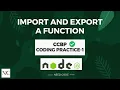 CCBP Node JS Coding Practice-1 Import and Export a Function by Need Coder