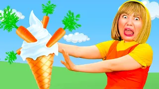 Can You Eat Carrot with Ice Cream? | Kids Music | Coco Froco