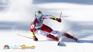 Manuel Feller rallies to win men s slalom at Stifel Palisades Tahoe Cup NBC Sports