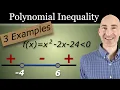 Solving a Polynomial Inequality Using the Number Line Test Values and Sign Analysis