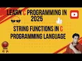 string functions in c programming language In Urdu Language