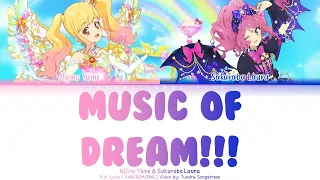 Download MUSIC of DREAM!!! | Yume \u0026 Laura | FULL LYRICS (KAN/ROM/ENG) | Aikatsu Stars MP3