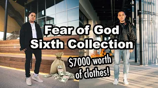 fear of god sixth collection clothing haul try on