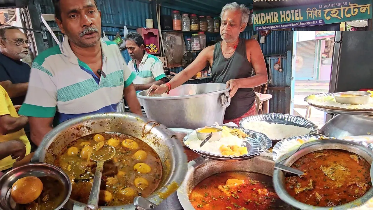 Bangali Khana Ka Jawab Nehi   Nidhir Hotel - Barrackpore   35 Rs/ Main Man Pasand Rice Plate