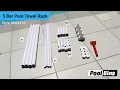Style TB L100 5 Bar Pool Towel Rack Horizontal Standing Poolside Storage Organizer Tutorial