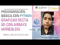 Python 3 Google Colab NumPy 2D Line with Arrays Part 6