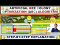 Artificial Bee Colony Optimization Algorithm STEP-BY-STEP with Numerical Example xRay Pixy