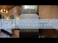 Review WURUIBO Olive Green Quilt Set King Size Embossing Microfiber Bedspreads with Pillow