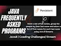 Java Interview Programs Most Asked Coding Questions with Solutions