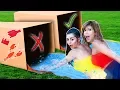 DON T Water Slide Into the Wrong Mystery Box with Azzyland