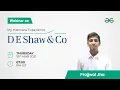 Webinar My Interview Experience at D E Shaw