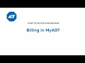 Managing your billing information on MyADT com