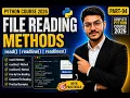 Python File Reading Methods in Hindi read readline readlines Explained Part-94