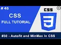 CSS Tutorial Autofit MinMax in Website Development Web Development Tutorials