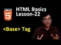 Base Tag in HTML HTML Basics lesson-22 learn html in hindi for beginners