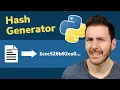 Hashing Files in Python Hash Generator Using Hashlib md5 sha256 etc