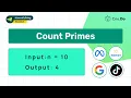 Count Primes Less than N Java Master DSA Interview Questions