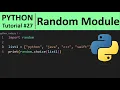 Python Tutorial - Random Module in Python Programming for Beginners